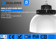 Éclairage commercial d'UFO de la lumière élevée 17000LM IP65 IK08 de baie de Dualrays 100W HB4.5 LED